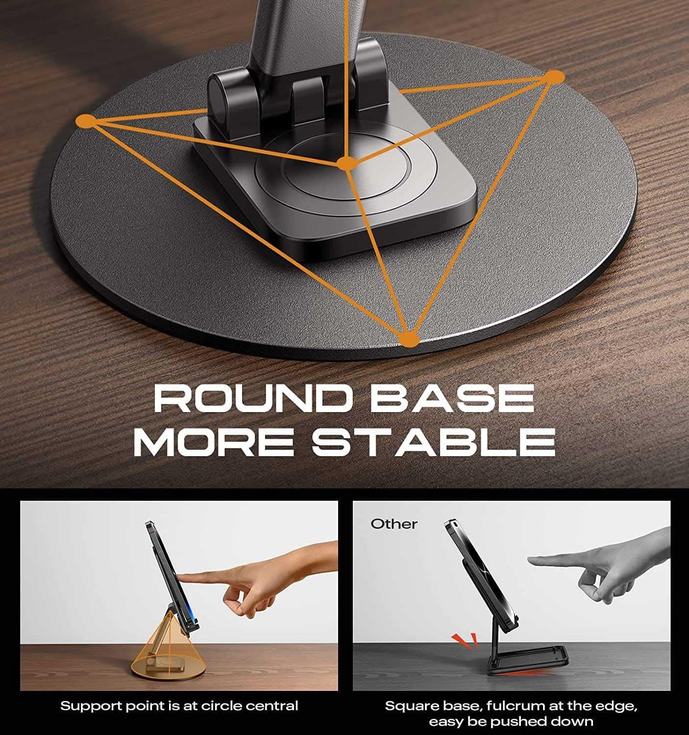 Mobile Stand 360 Rotation Height and Angle